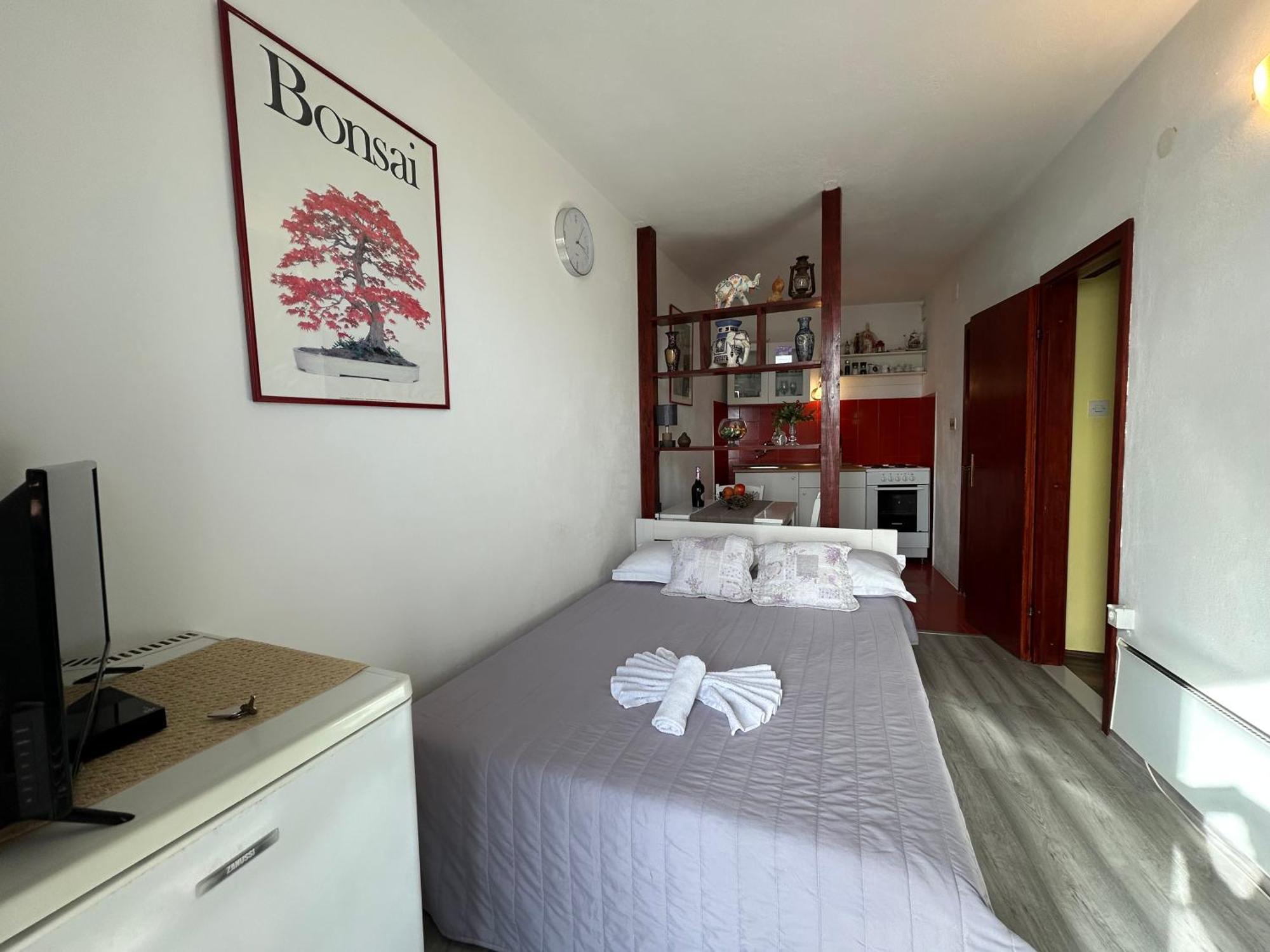 Seafront Studio Apartment+Balcony Podgora Exterior foto