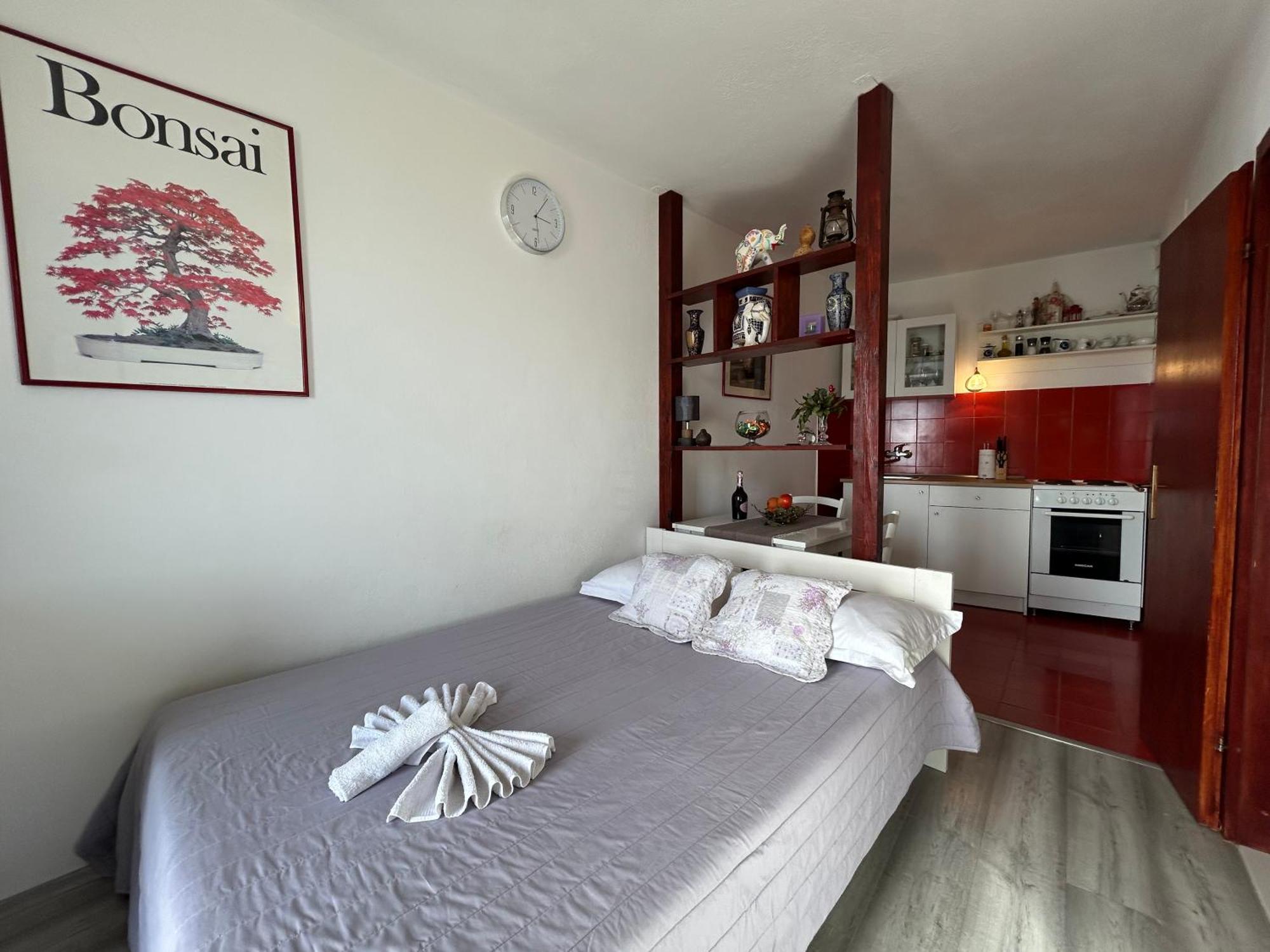 Seafront Studio Apartment+Balcony Podgora Exterior foto