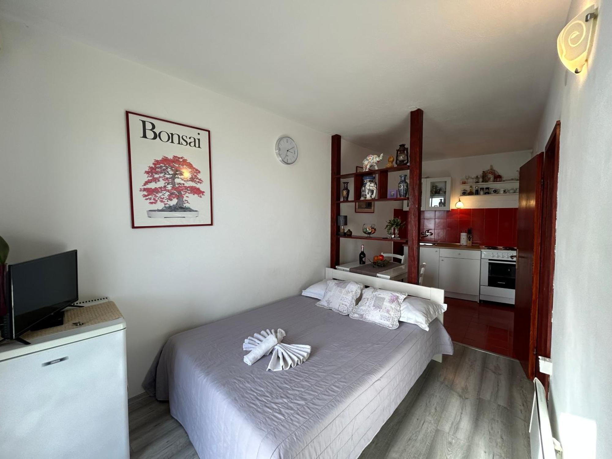 Seafront Studio Apartment+Balcony Podgora Exterior foto